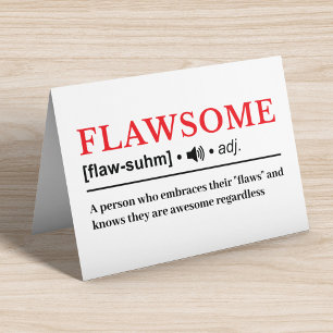 Flawsome - Customisable Dictionary Definition Card
