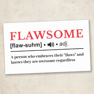 Flawsome - Customizable Dictionary Definition Rectangular Sticker