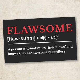 Flawsome - Customizable Dictionary Definition Rectangular Sticker
