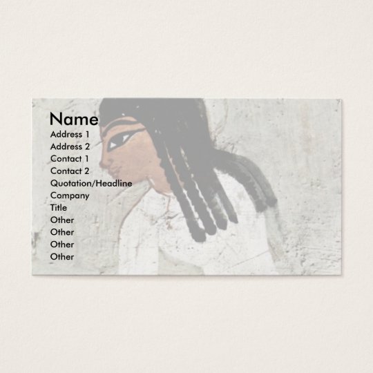 Flax Harvest Details By Maler Der Grabkammer Des N Business Card