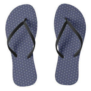Flax-leaf pattern traditional japanese desgin flip flops