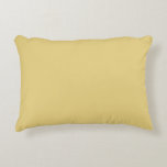 Flax Yellow Pale Solid Colour Decorative Cushion<br><div class="desc">Flax Yellow Pale Solid Colour. 
Trendy soft plain clear and basic simple style.
Calm,  relaxation colour for the nursery,  home décor & living room.</div>