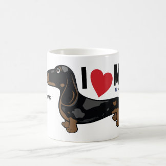 FLDR "I Love My" Smooth Dapple Dachshund Mug. Coffee Mug