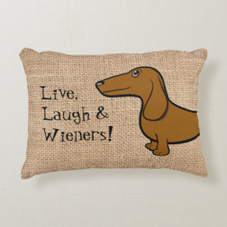 FLDR Oscar "Live, Laugh & Wieners" Pillow