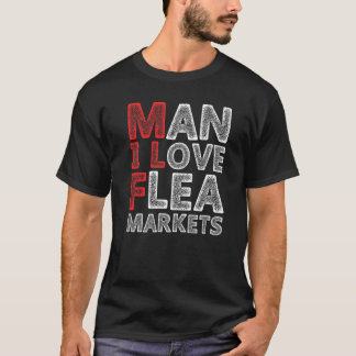 Flea Market Antique Collector Vintage Hunter Barga T-Shirt