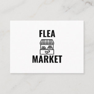 Flea market business card