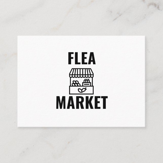 Flea market business card (Front)