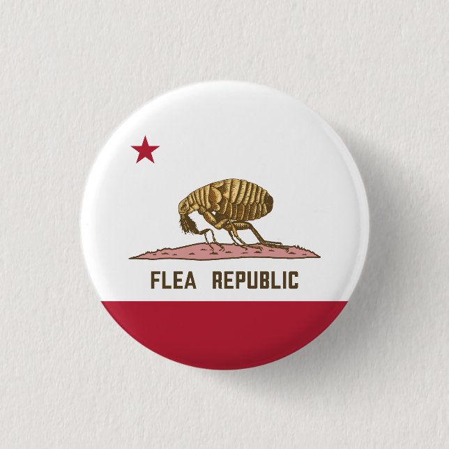 Flea Republic Flag 3 Cm Round Badge (Front)