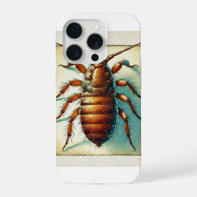 Flea Siphonaptera 020924IREF241 - Watercolor iPhone Case (Back)