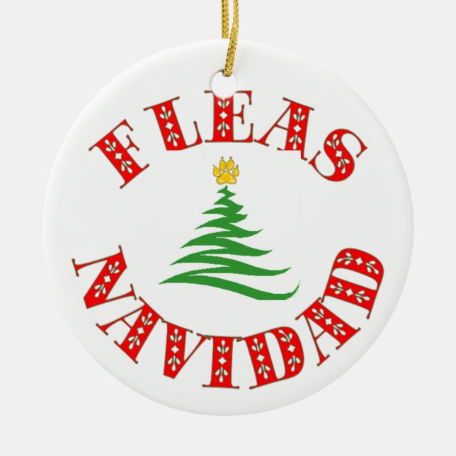 Fleas Navidad Pet Ornament (Front)