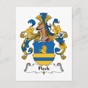 Fleck Family Crest Postcard