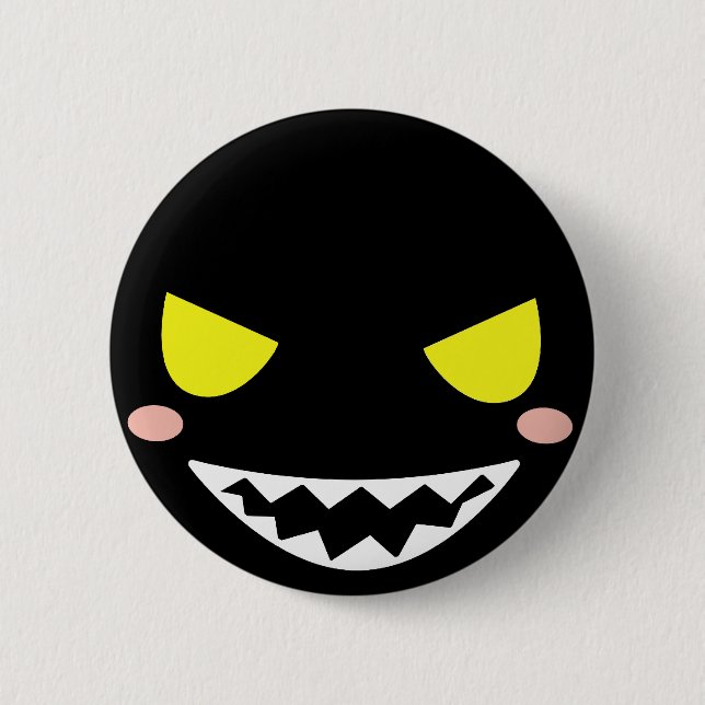 Fleck the Black Ghost Head 6 Cm Round Badge (Front)