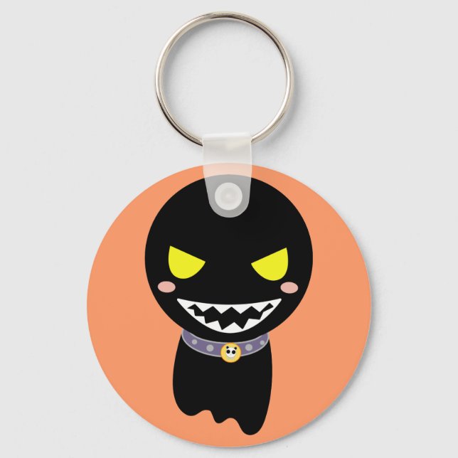 Fleck the Black Ghost Key Ring (Front)