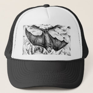 Fledermaus in einer Höhle Trucker Hat
