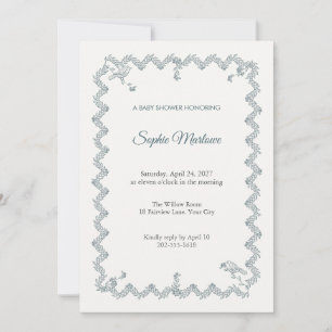 Fledgling Aviary Baby Shower Invitation
