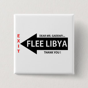 FLEE LIBYA 15 CM SQUARE BADGE