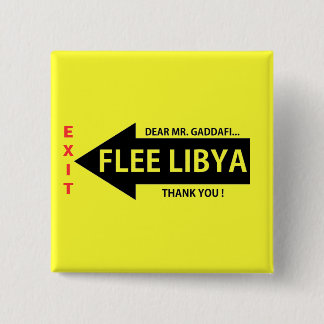 FLEE LIBYA 15 CM SQUARE BADGE