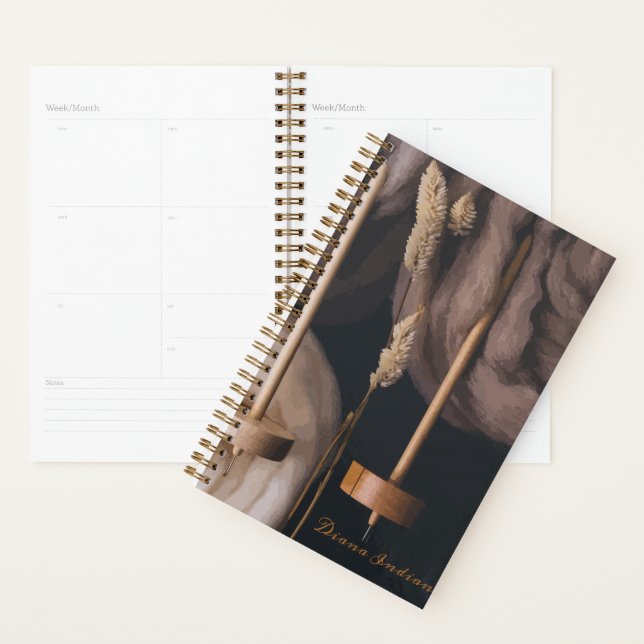 Fleece and Drop Spindles Planner (Display)