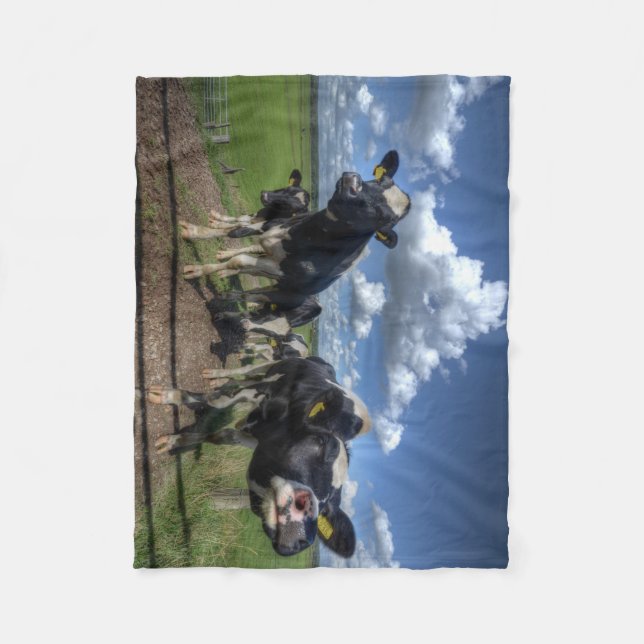 fleece blacket Cows Blanket (Front)