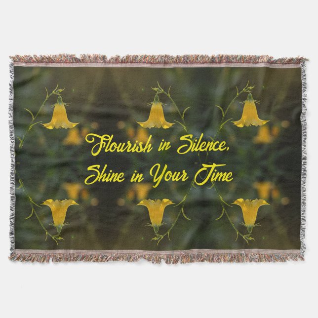 Fleece Blanket 54" x 38" – Flowers for the Soul (Front)