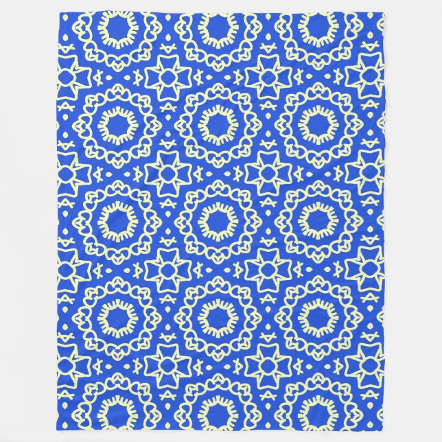 Fleece Blanket, A classic fabric pattern design Blanket (Front)