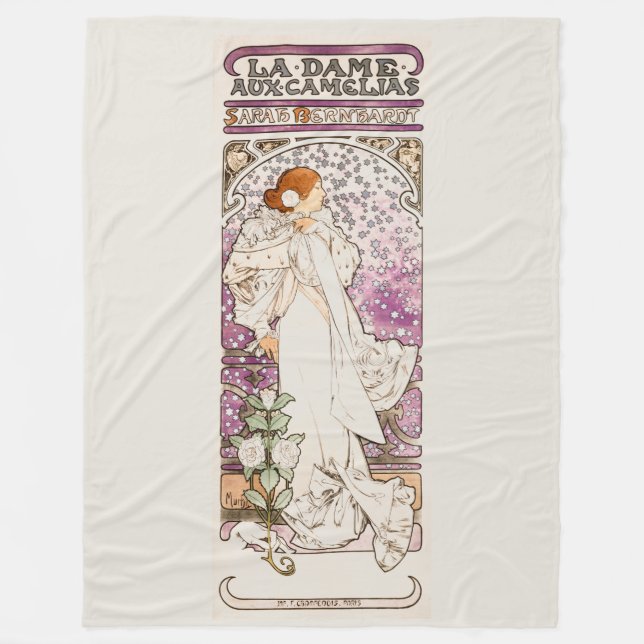 FLEECE BLANKET  : ALPHONSE MARIA MUCHA (Front)