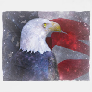Fleece Blanket/American Bald Eagle