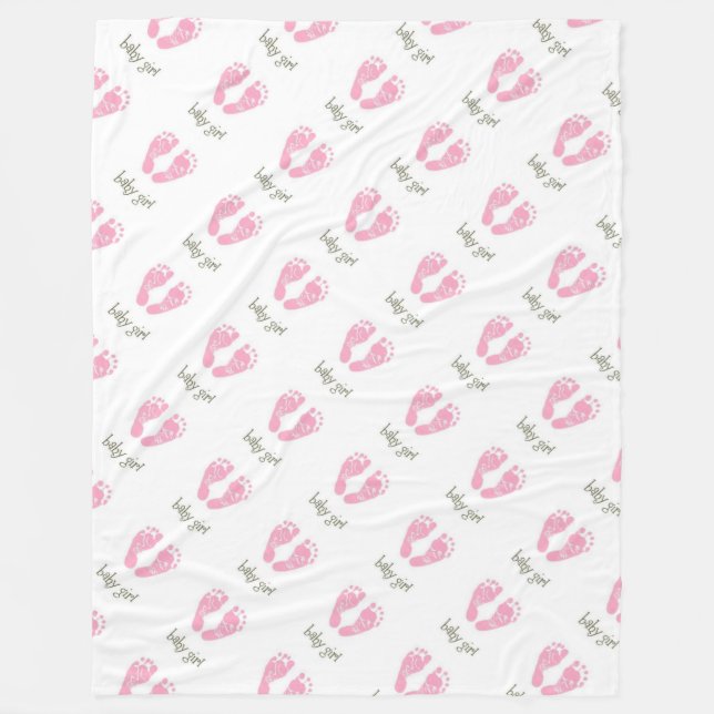 Fleece Blanket/Baby Girl Blanket (Front)