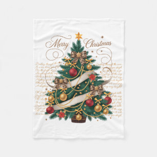 Fleece Blanket-Baby Merry Christmas Fleece Blanket