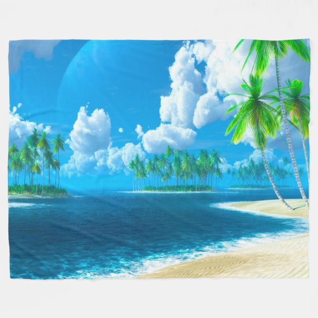 Fleece Blanket/Beach Blanket (Front (Horizontal))