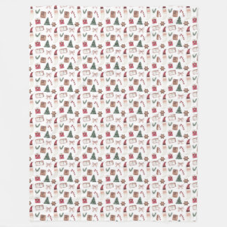 Fleece Blanket Christmas Pattern
