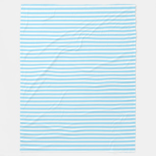 Fleece blanket Clearwater Stripe capri blue