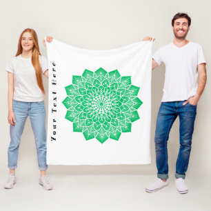 Fleece Blanket Custom Your Text Here Text Image 