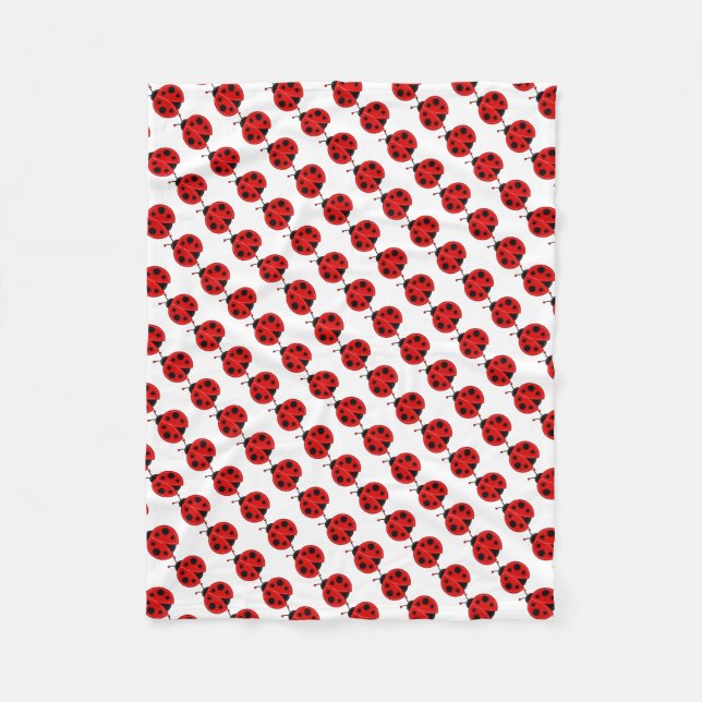Fleece Blanket/Cute Ladybug (Front)
