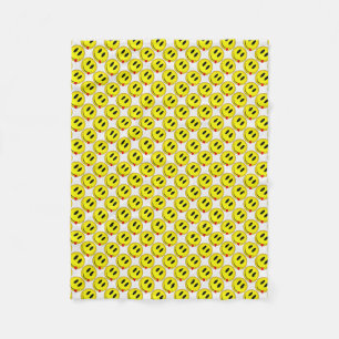 Fleece Blanket/Emoticons-Smiley faces Blanket
