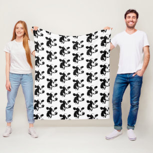 Fleece Blanket-Farm Cow