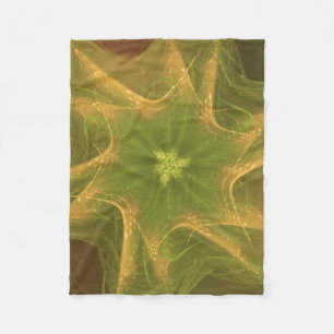 Fleece Blanket Fractal Light Green Palette