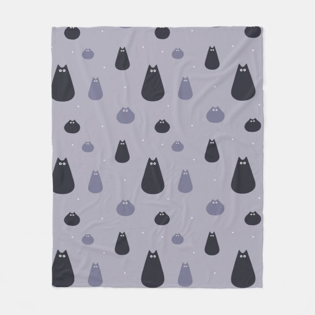 Fleece Blanket Funny Cats (Front)