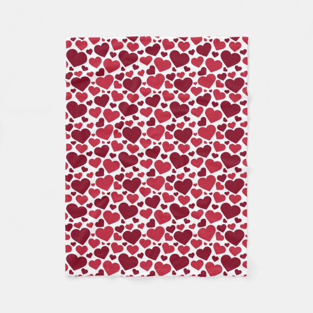 Fleece Blanket/Hearts Blanket (Front)
