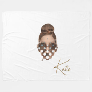 Fleece Blanket, Large 60" x 80" Katie Design Blanket