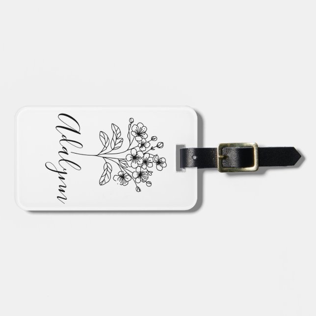 Fleece Blanket Luggage Tag (Front Horizontal)