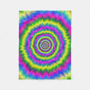 Fleece Blanket   Neon Explosion