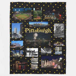 Fleece Blanket Pittsburgh City View Photos
