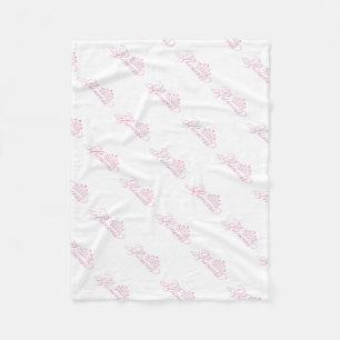 Fleece Blanket/Princess with Crown