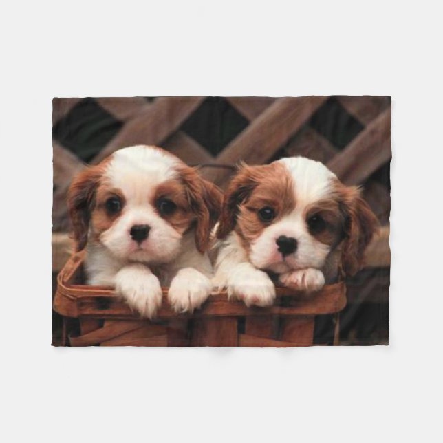 Fleece Blanket/Puppies Blanket (Front (Horizontal))