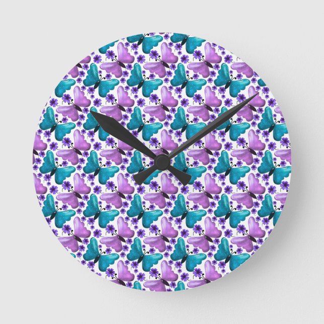 Fleece Blanket Round Clock (Front)