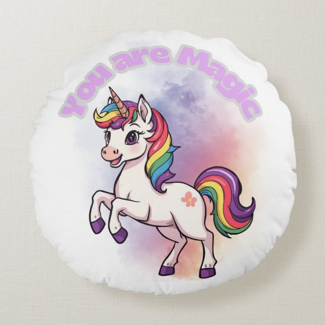 Fleece Blanket Round Cushion (Front)