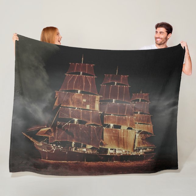 Fleece Blanket - Sailing Ship Vessel (In Situ)