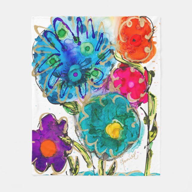 Fleece Blanket Winking Lovitude (Front)