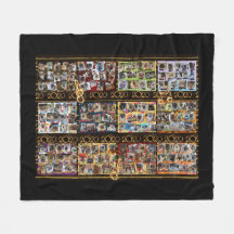 Fleece blanket with All collages
